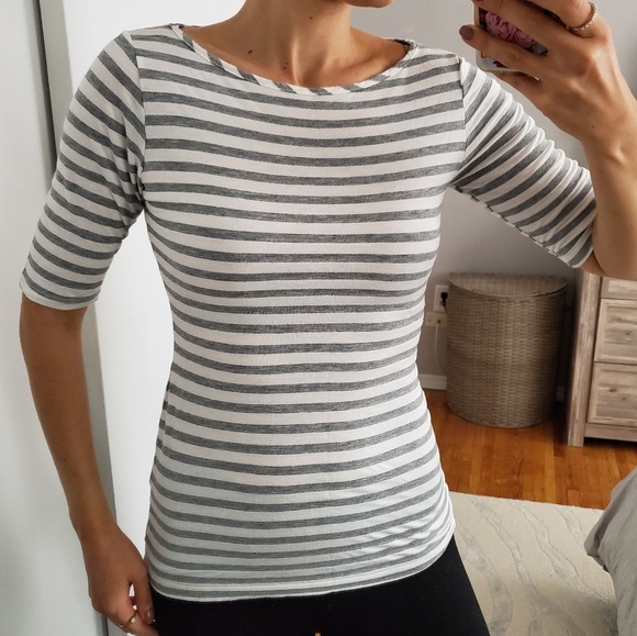 Tops - Striped Fitted Tee